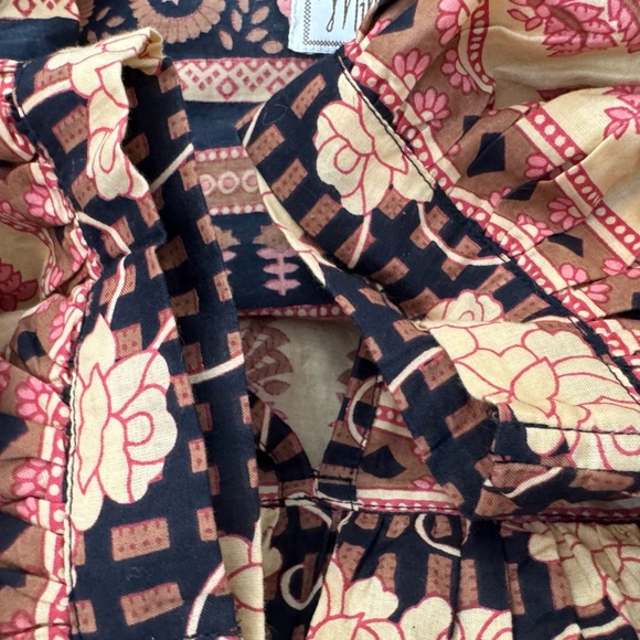 Mille Charlie Top In Nouveau Trellis Size Small Billowy Sleeves Boho Tuckernuck - Picture 16 of 16